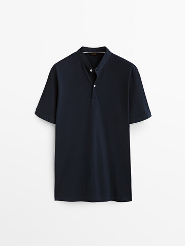 Cotton short sleeve polo shirt with 