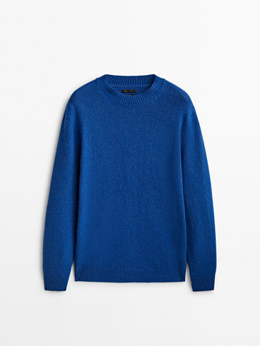 Navy Blue M discount 84% Massimo Dutti sweatshirt MEN FASHION Jumpers & Sweatshirts Basic 