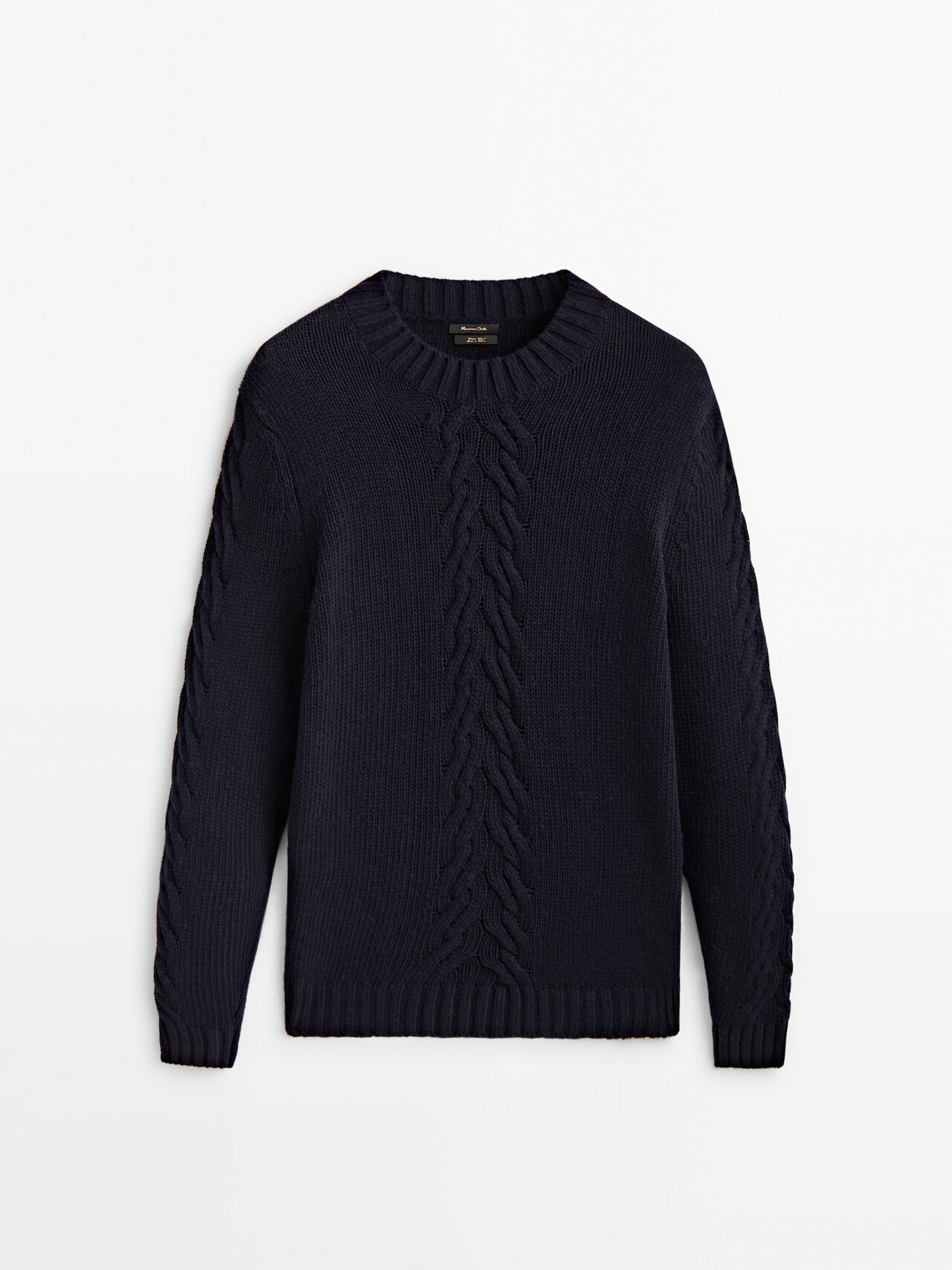 Massimo dutti cable knit sweater hotsell