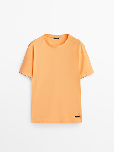 Knit short sleeve piqué T-shirt