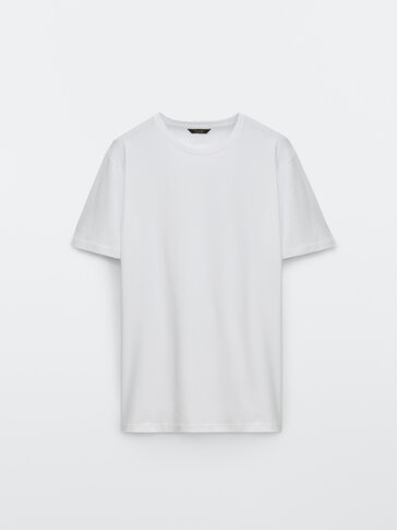 T-shirt de manga curta em algodão
