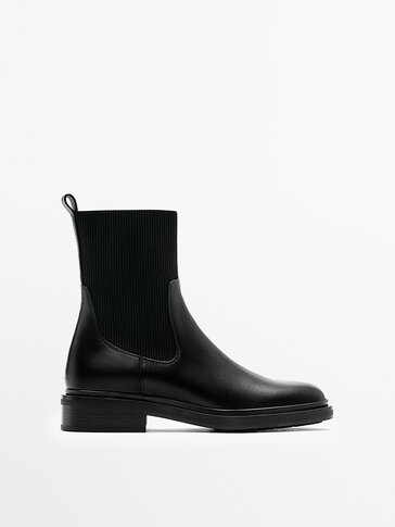Massimo dutti black ankle boots Clearance