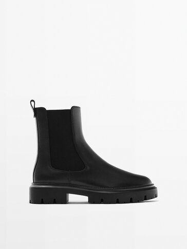 Chelsea boots with track soles