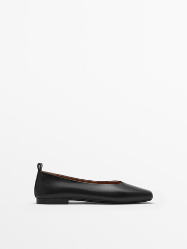 Massimo dutti ballet flats clearance