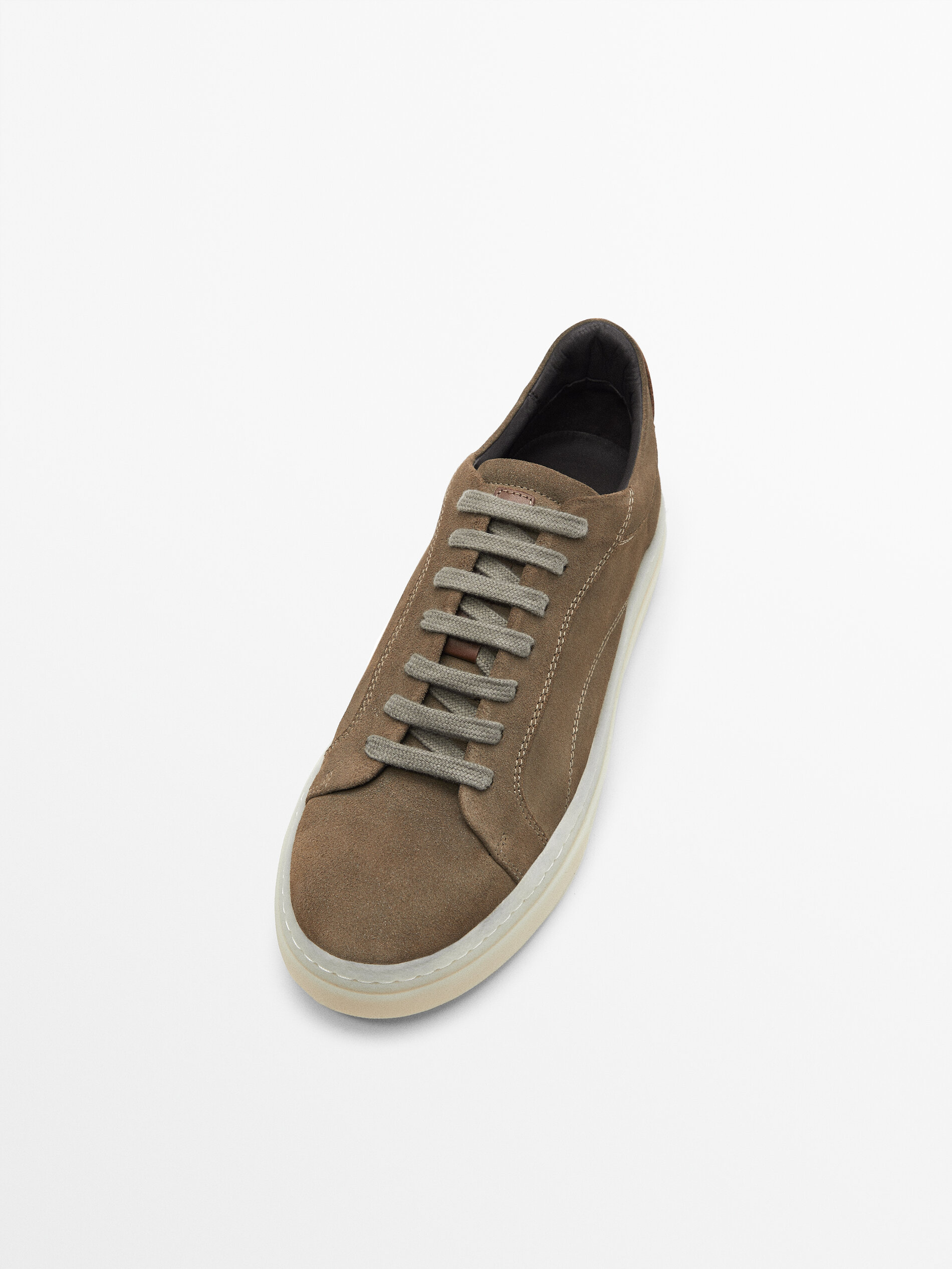 Massimo Dutti Split Suede Trainers With Translucent Soles - Big Apple Buddy