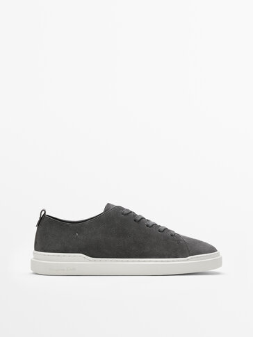 SOFT SPLIT SUEDE TRAINERS