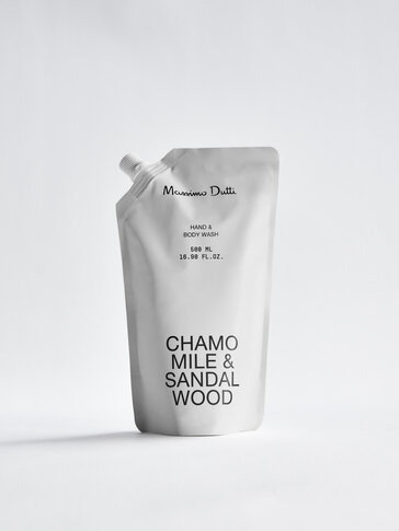 (500 ml) ‘Chamomile & Sandalwood’ roku un ķermeņa mazgāšanas līdzeklis atkārtotai uzpildīšanai