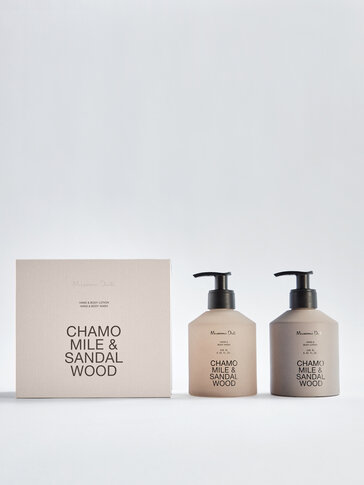 (250 ml) Chamomile & Sandalwood telové mydlo a gélové vrecko