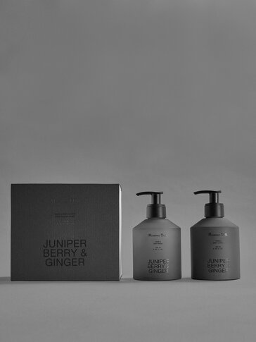 (250 ml) Juniper Berry & Ginger hand and body lotion and gel pack