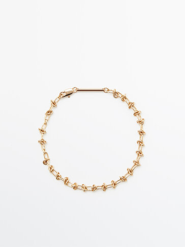 Gold-plated chain bracelet