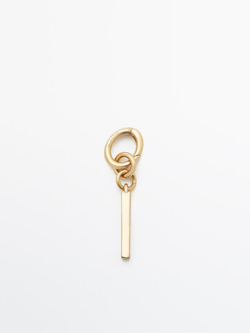 null´s Gold-plated letter I charm Massimo Dutti United States of 