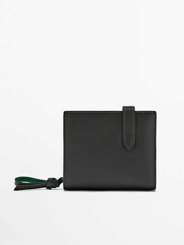 Brieftasche aus Leder mit Reißverschluss