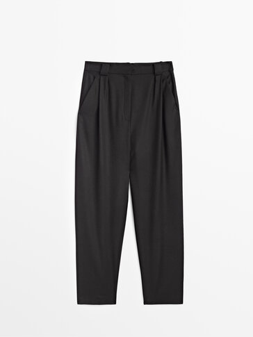 Pantalones de vestir para mujer - Massimo Dutti España