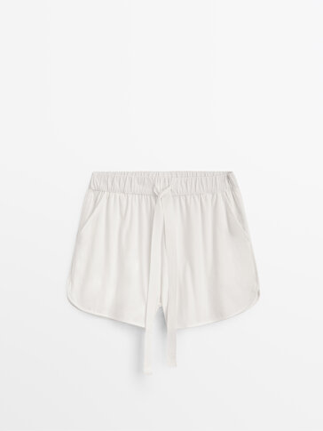 Cotton pyjama shorts