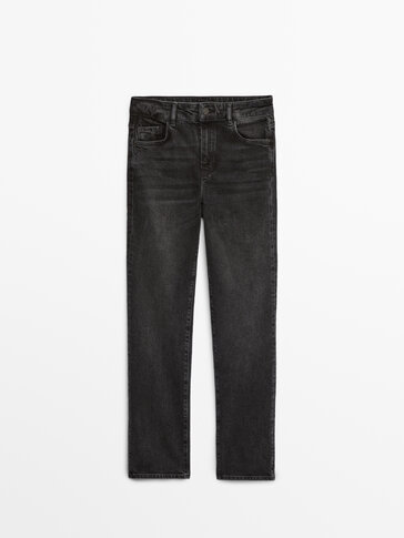 Mid-waist slim-cropped-fit jeans 