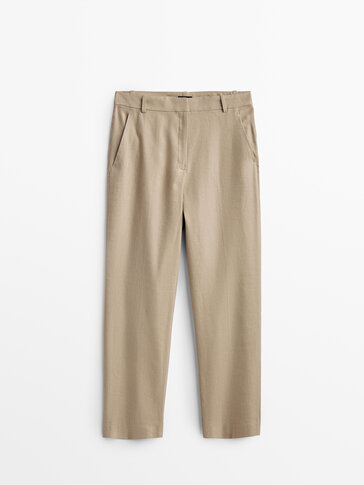 Pantalones de vestir para mujer - Massimo Dutti España