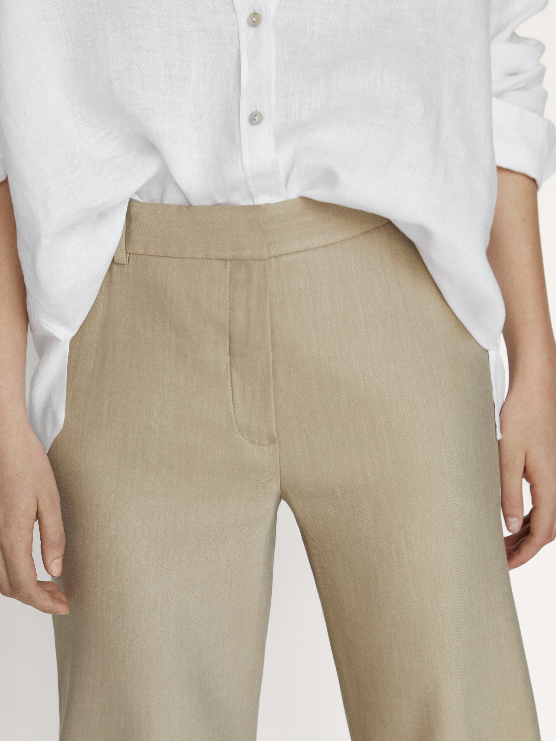 massimo dutti linen pants