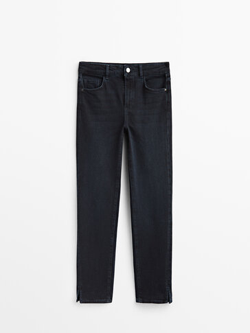Slim fit jeans with slits