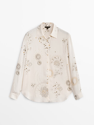 Shirt with sun constellations