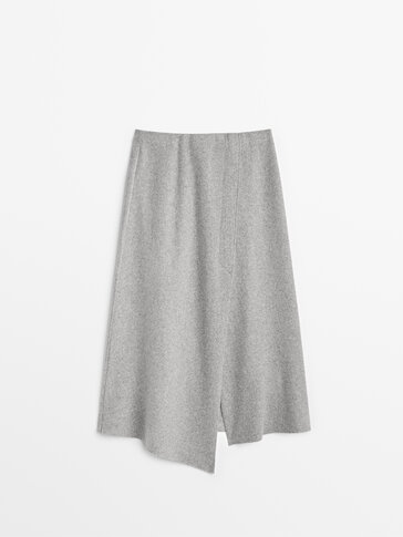 Felted wool skirt