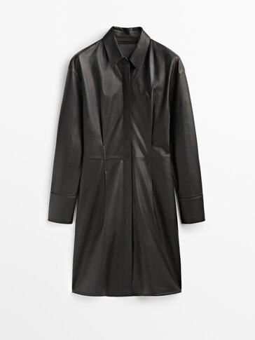 Short nappa leather dress - Massimo 