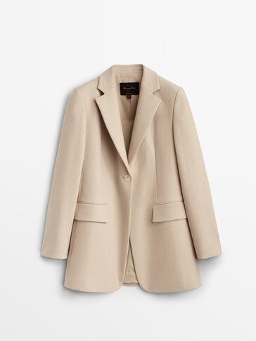 massimo dutti pink blazer