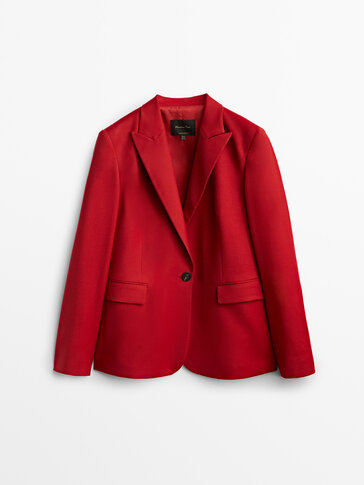 massimo dutti red jacket