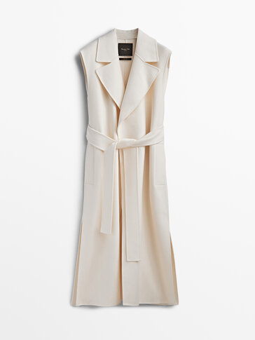 massimo dutti sleeveless jacket