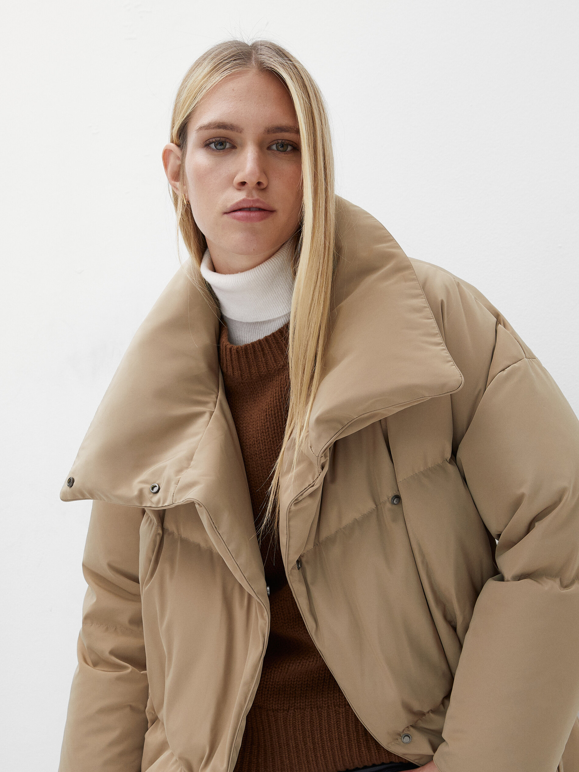 Massimo Dutti - Double-breasted down puffer jacket