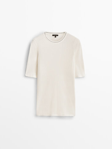 ribbed crew neck meaning