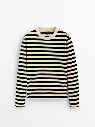 Sudadera rayas algodón - Massimo Dutti España