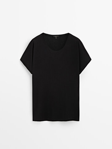Short sleeve lyocell T-shirt