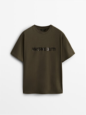 T-shirt Massimo Dutti manga curta
