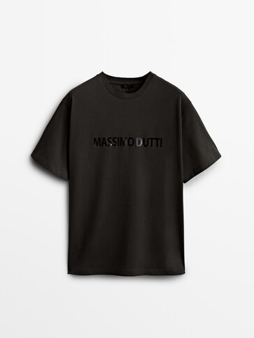 Kortærmet T-shirt med Massimo Dutti
