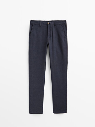 plain black chinos