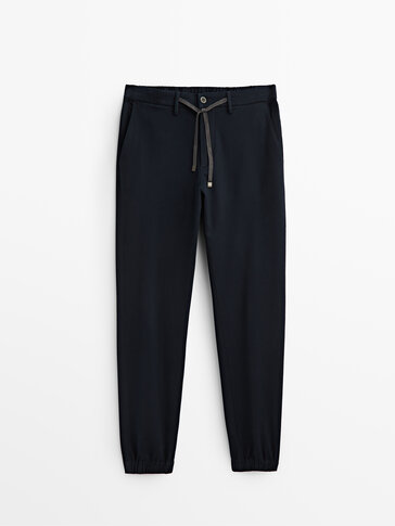 Jogging fit chino trousers