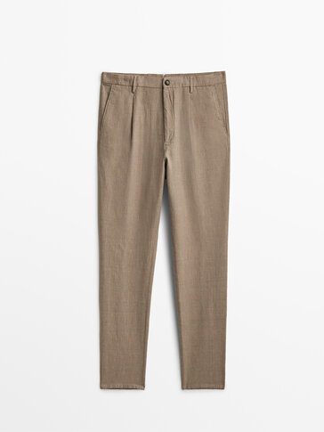 Leisure fit checked chinos - Limited Edition