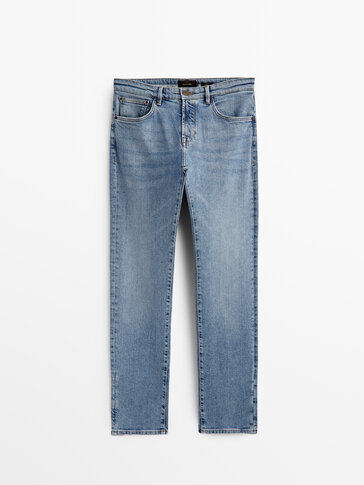 Jeans slim fit effetto slavato - Massimo Dutti Italia