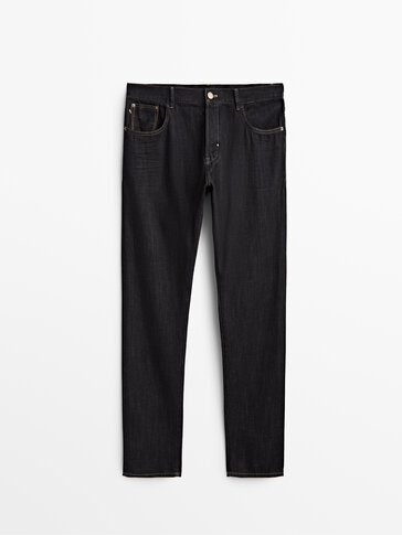 Jeans met zelfkant tapered fit - Limited Edition