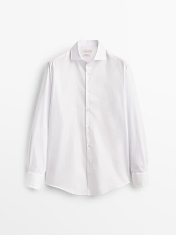 h and m black dress shirt