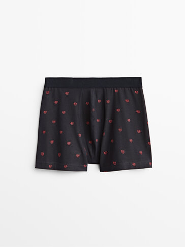 Boxer briefs with print