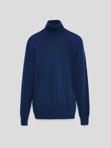 Plain cotton cashmere silk sweater