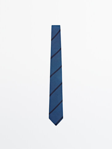Textúrovaná kravata zo 100% hodvábu