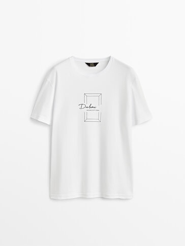 100% cotton Dubai graphic T-shirt