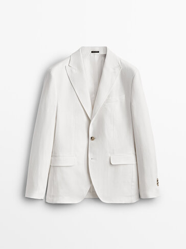 White linen suit blazer - Limited Edition