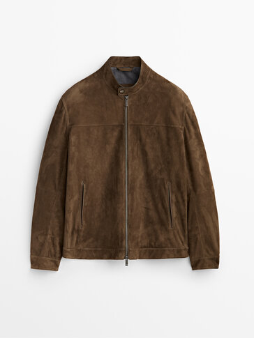 suede fleece coat