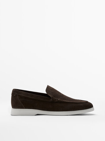 mens suede casual loafers