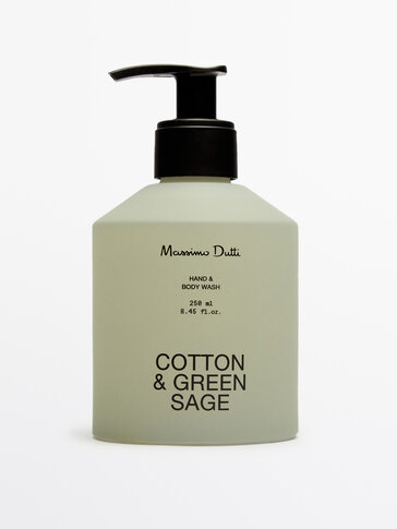(250 ml) Cotton & Green Sage hand and body wash