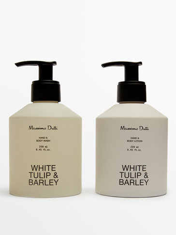 (250 ml) White Tulip & Barley hand and body lotion and gel pack
