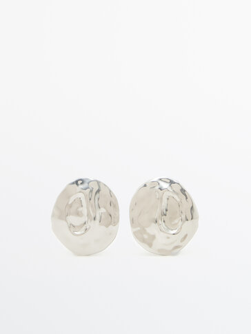 Round textured earrings - Limited Edition